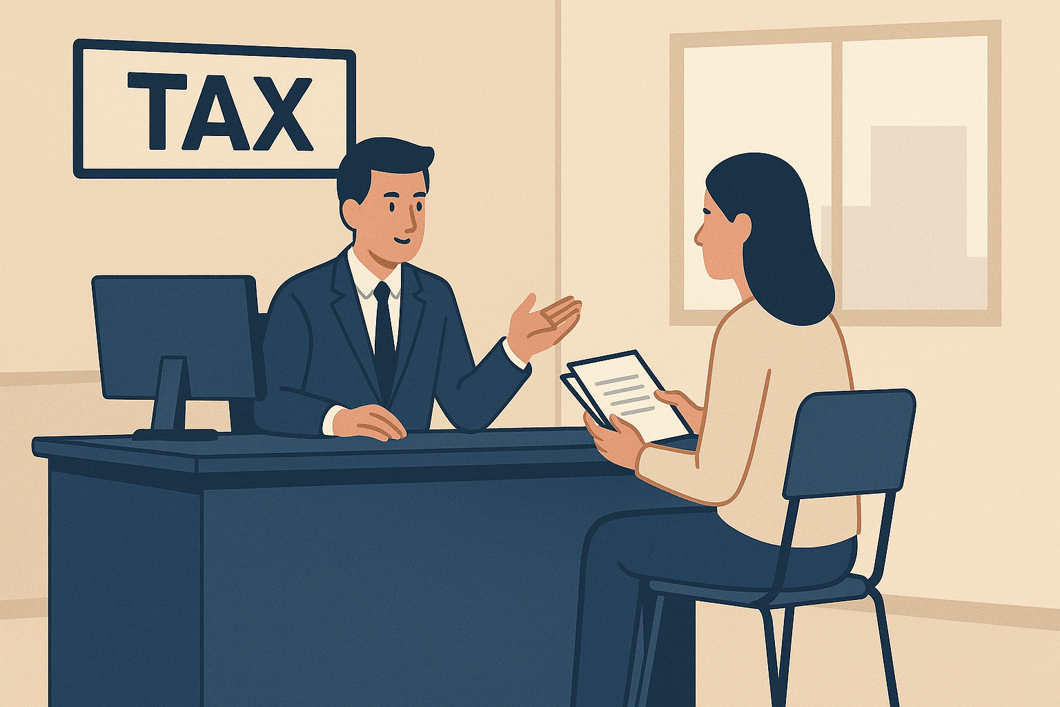 Spotkanie w urzędzie skarbowym w sprawie rejestracji VAT