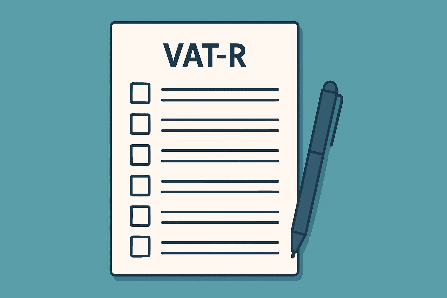 Formularz VAT-R dla rejestracji podatnika VAT